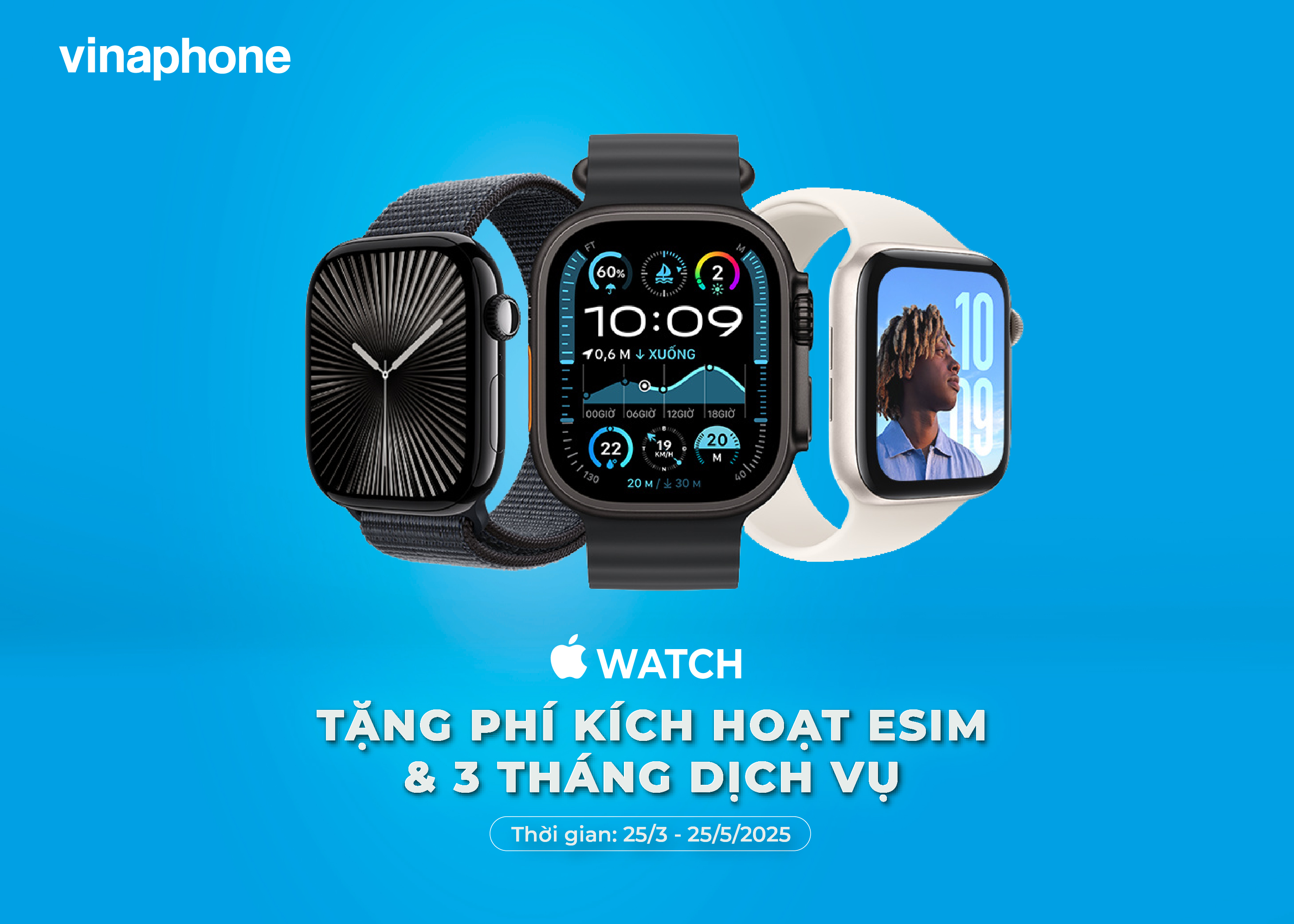  eSIM VinaPhone trên Apple Watch – Miễn Phí Kích Hoạt và 3 Tháng Sử Dụng Dịch Vụ